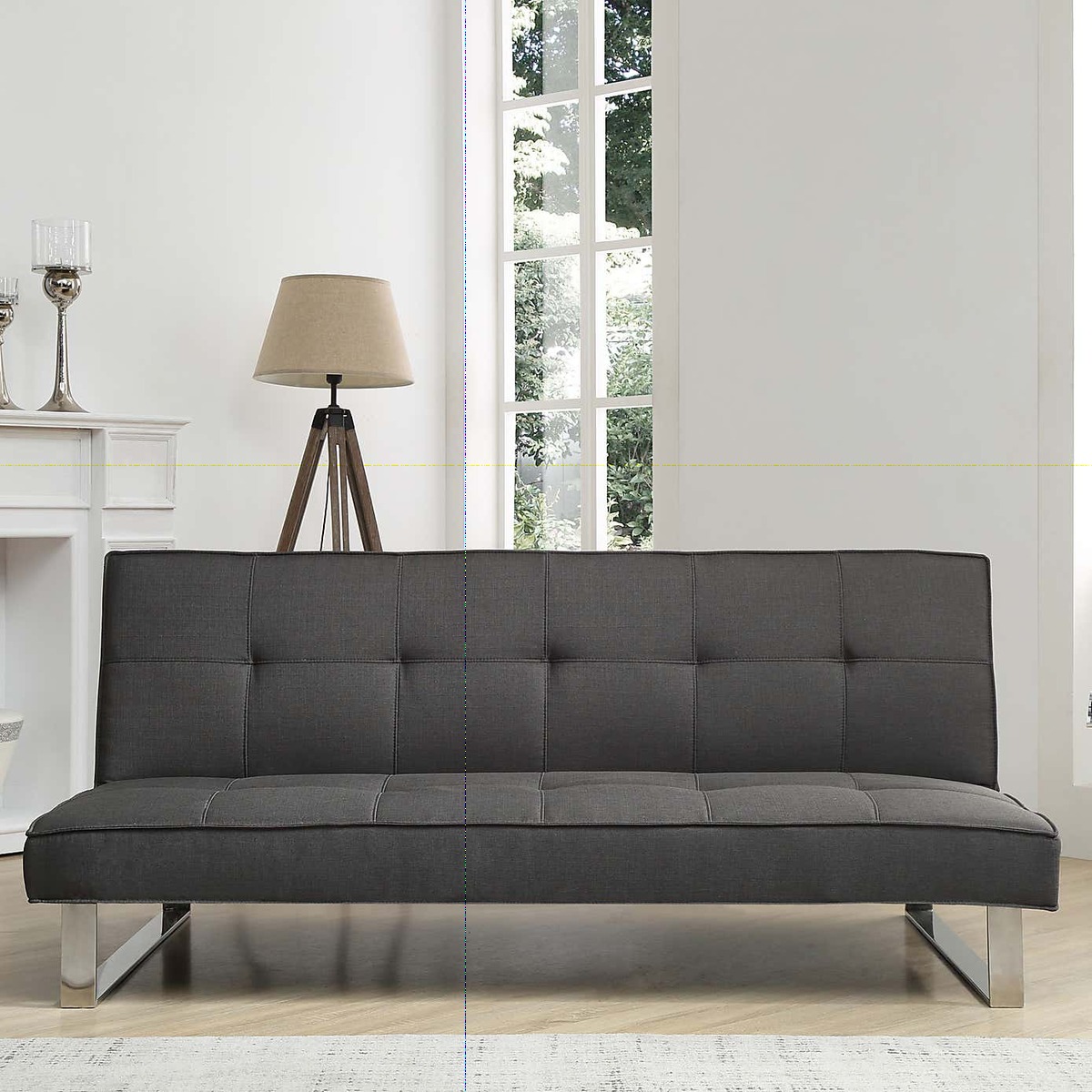 Norton Linen Sofa Bed Charcoal – image 3