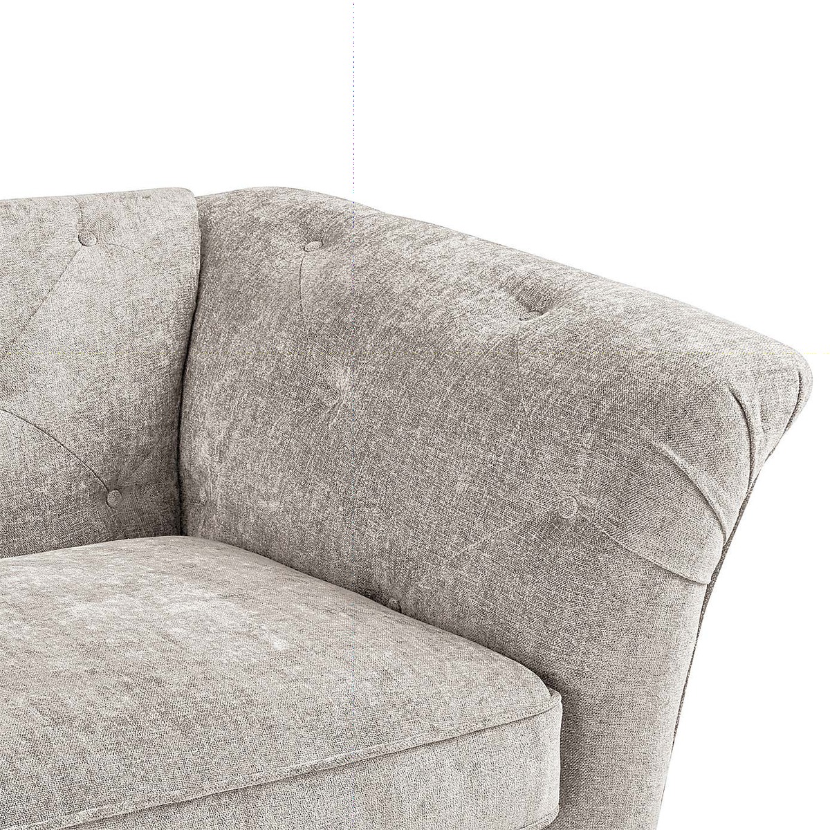 Jaipur Medium Sofa Luxury Chenille Premium Chenille Grey – image 5