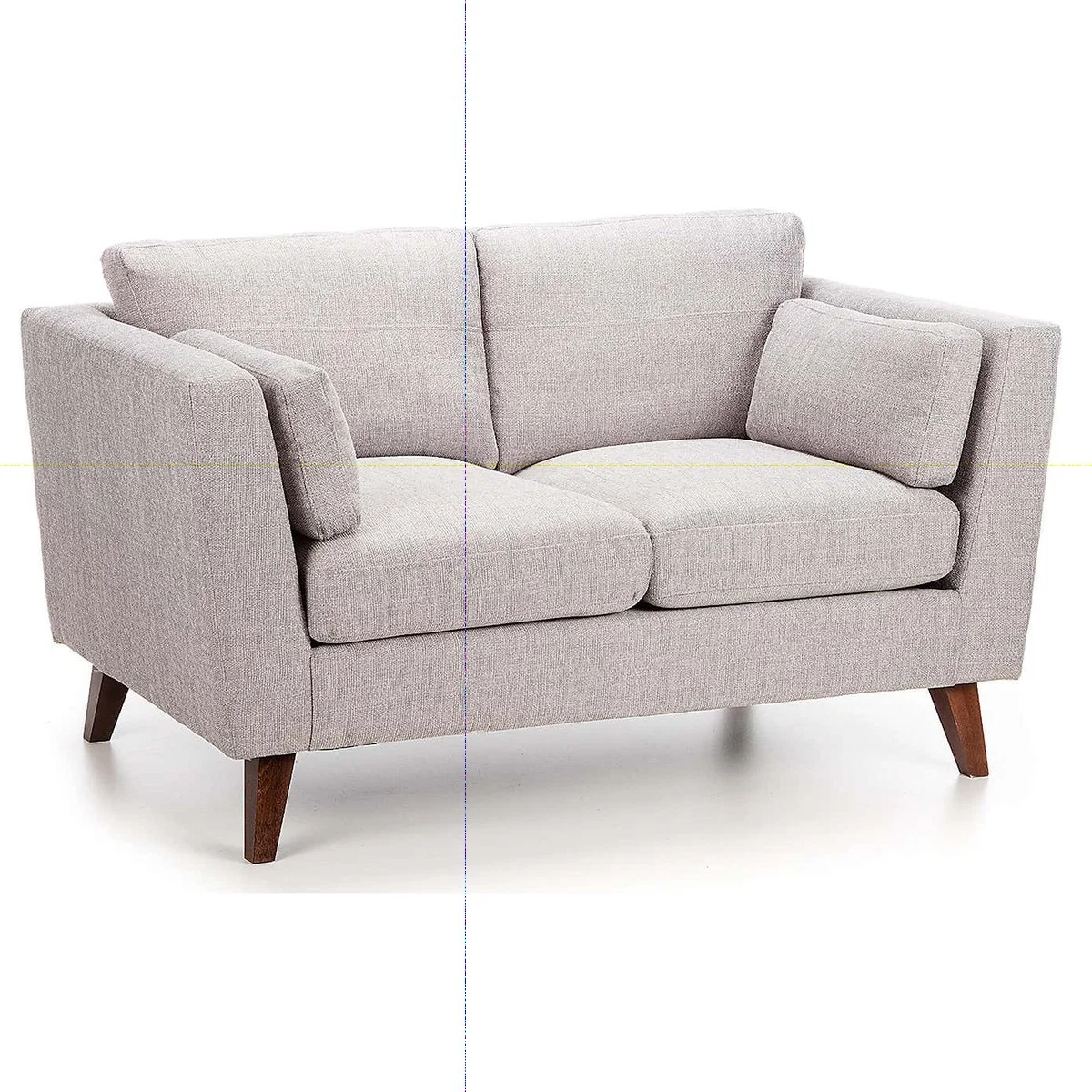 Sam Fabric 2 Seater Sofa Silver – image 3