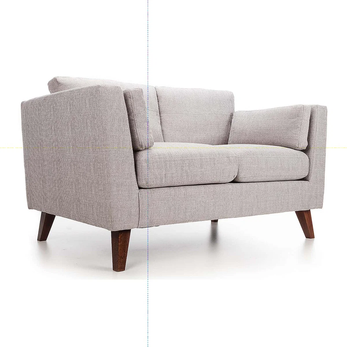Sam Fabric 2 Seater Sofa Silver – image 4