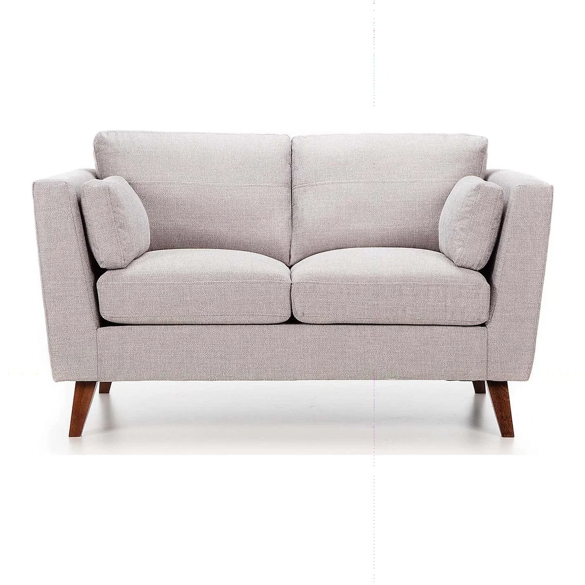Sam Fabric 2 Seater Sofa Silver – image 1