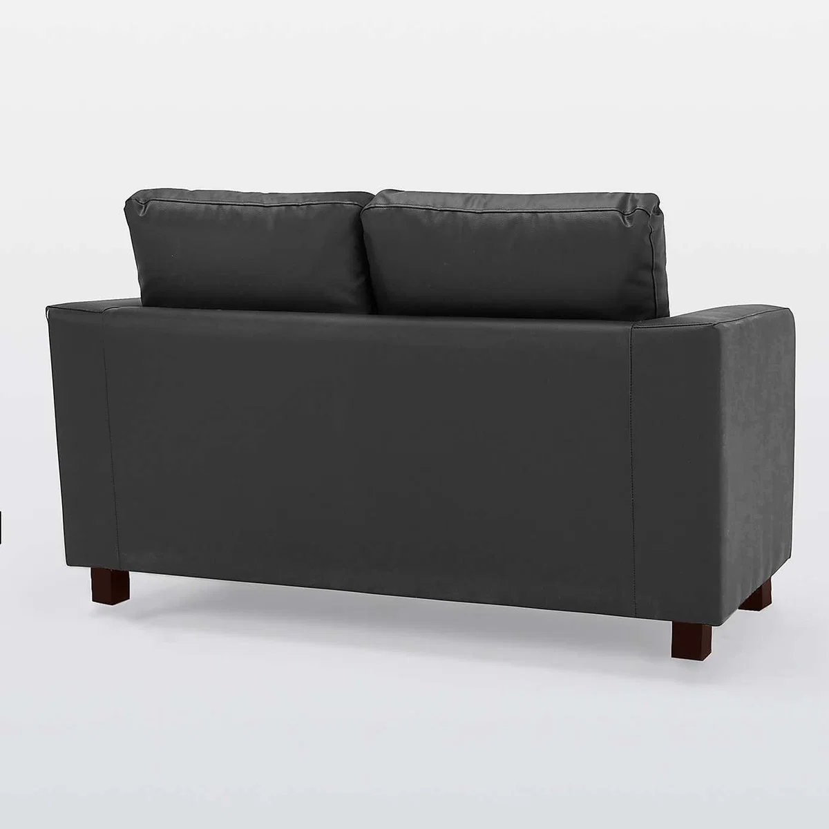 Max 2 Seater Faux Leather Sofa Brown – image 4