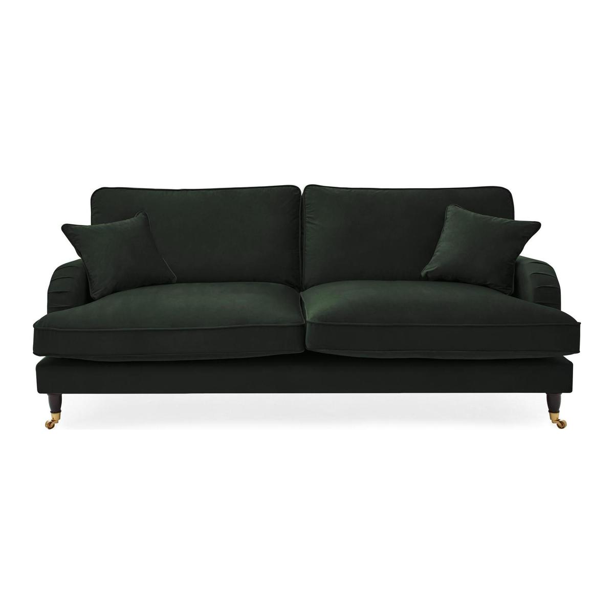 Rupert 4 Seater Velvet Sofa Bottle (Green) – image 2