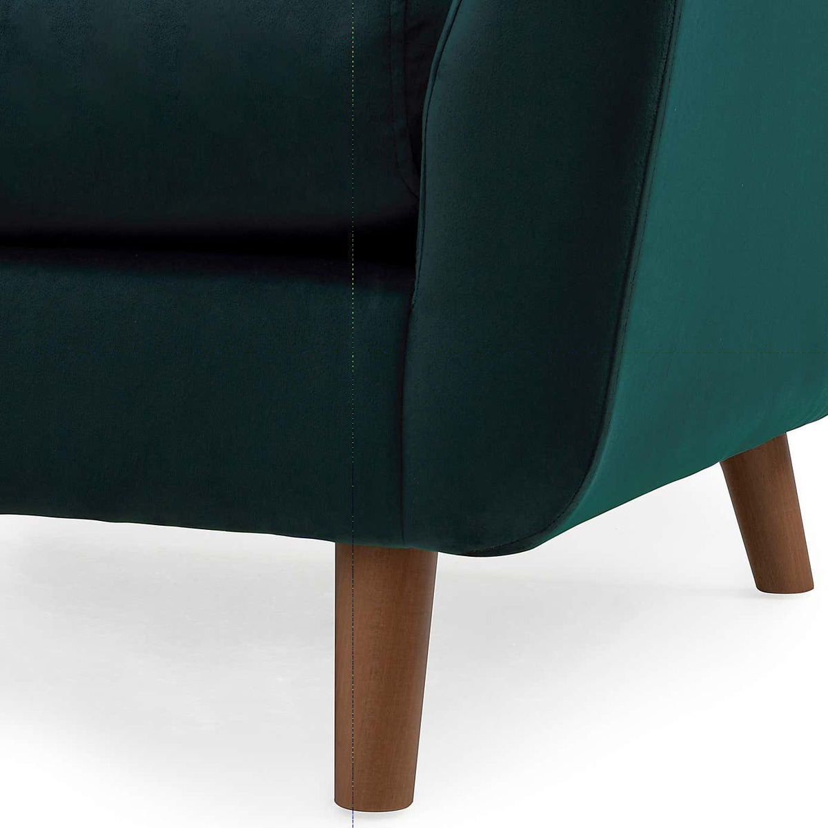 Halston Velvet Right Hand Corner Sofa Green – image 5