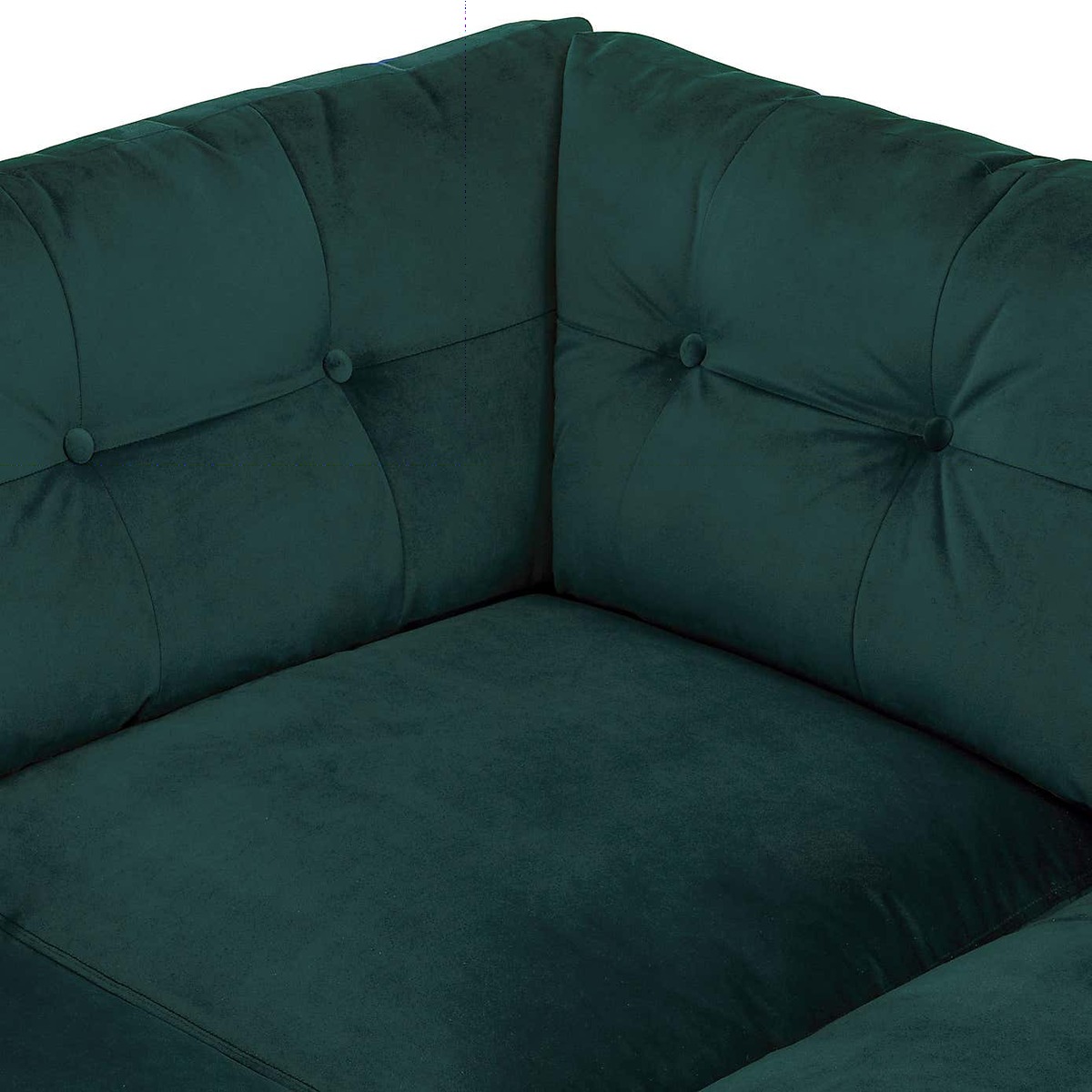 Halston Velvet Right Hand Corner Sofa Green – image 6