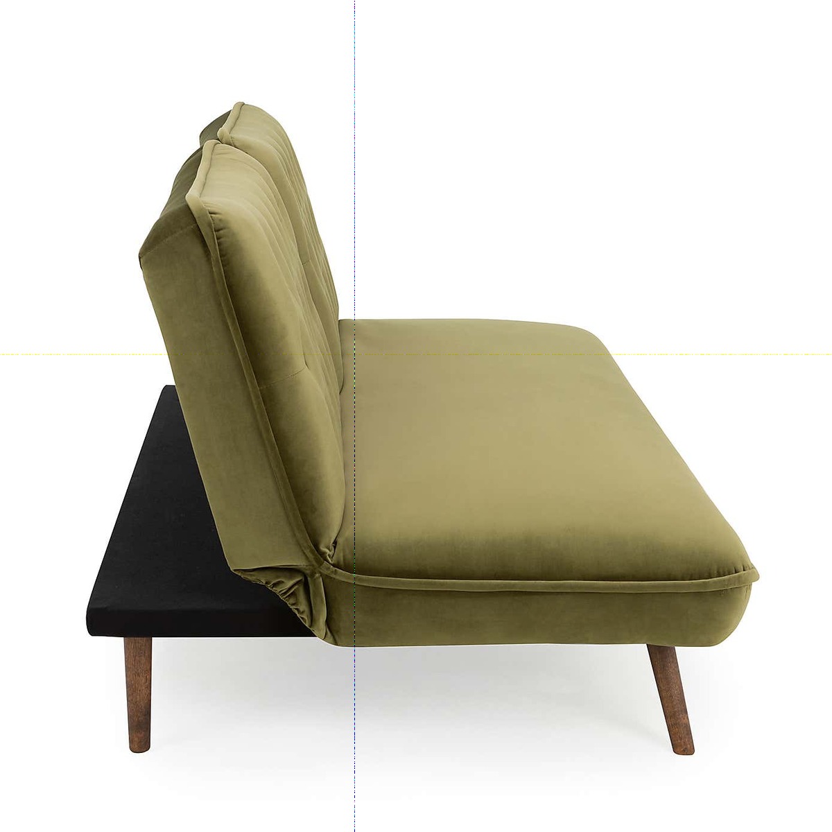 Elodie Velvet Sofa Bed Green – image 6