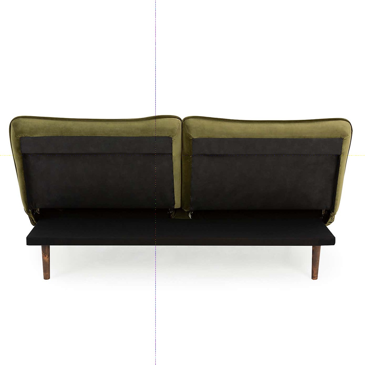 Elodie Velvet Sofa Bed Green – image 7