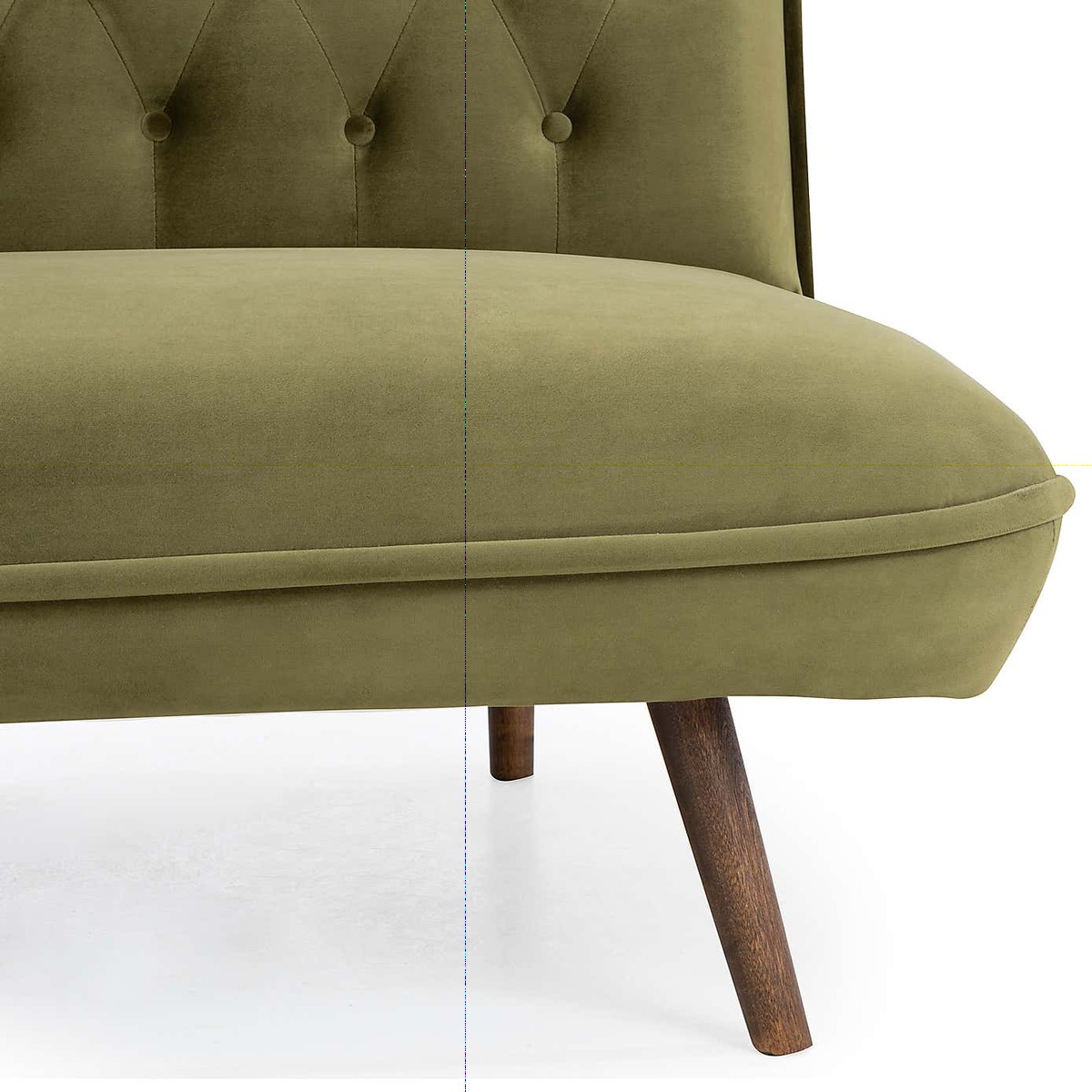 Elodie Velvet Sofa Bed Green – image 9