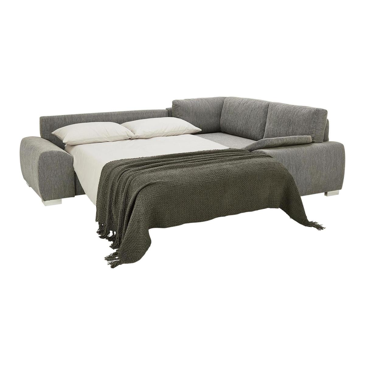 Enzo Corner Fabric Sofa Bed with Storage Grey – image 2