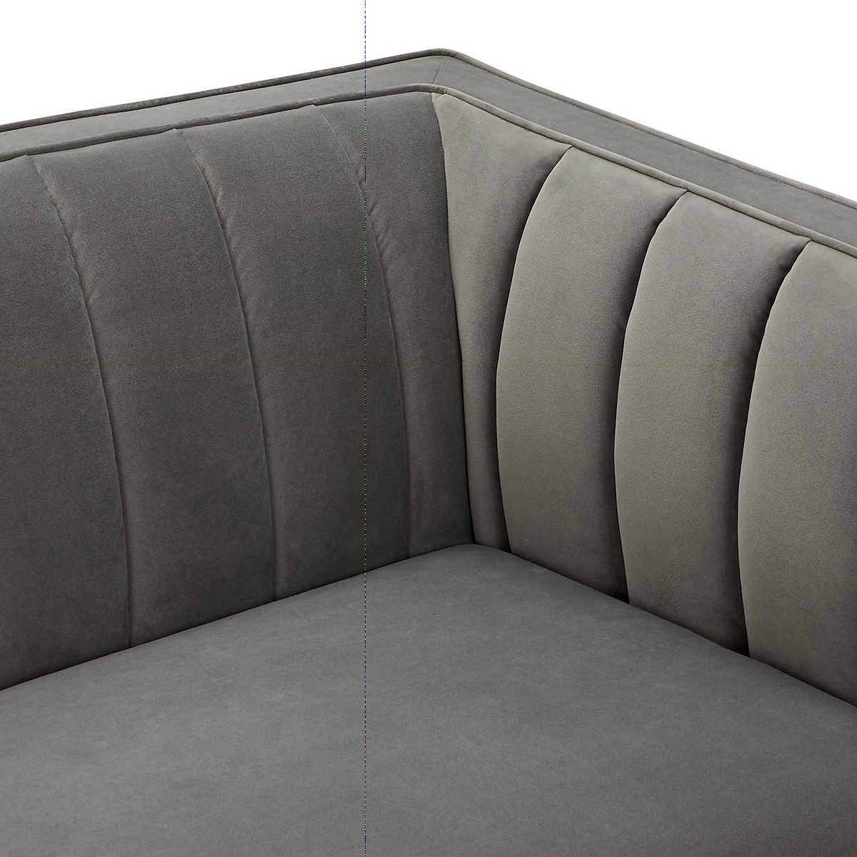 Bellamy Velvet 3 Seater Sofa - Grey Grey – image 6
