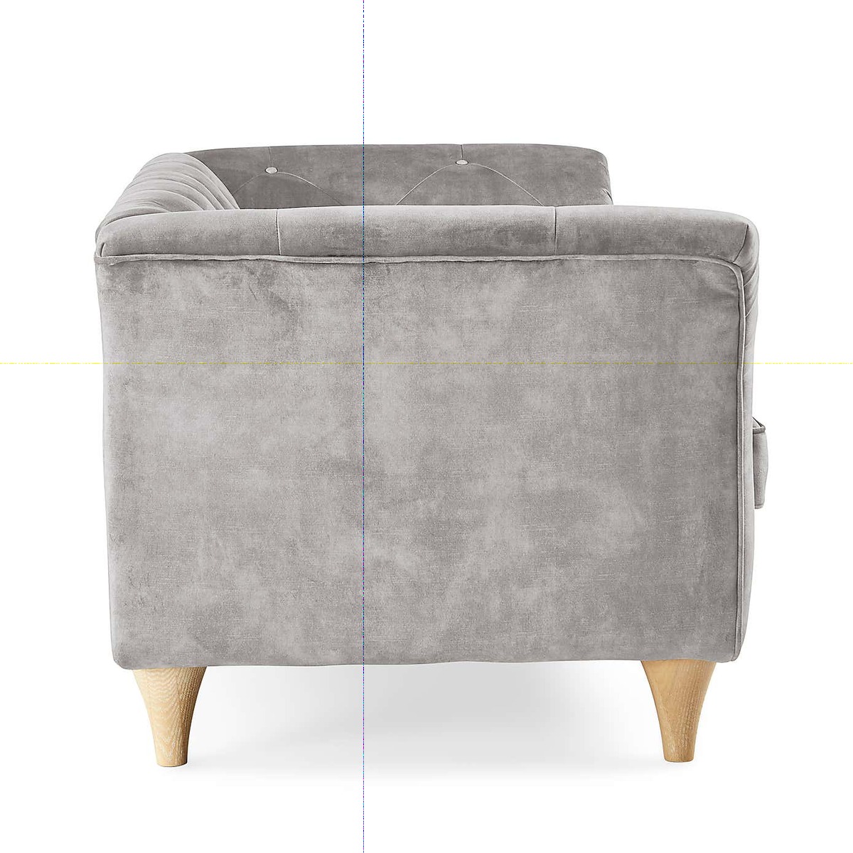 Jaipur Small Sofa Slub Velvet Slub Velvet Cement – image 3