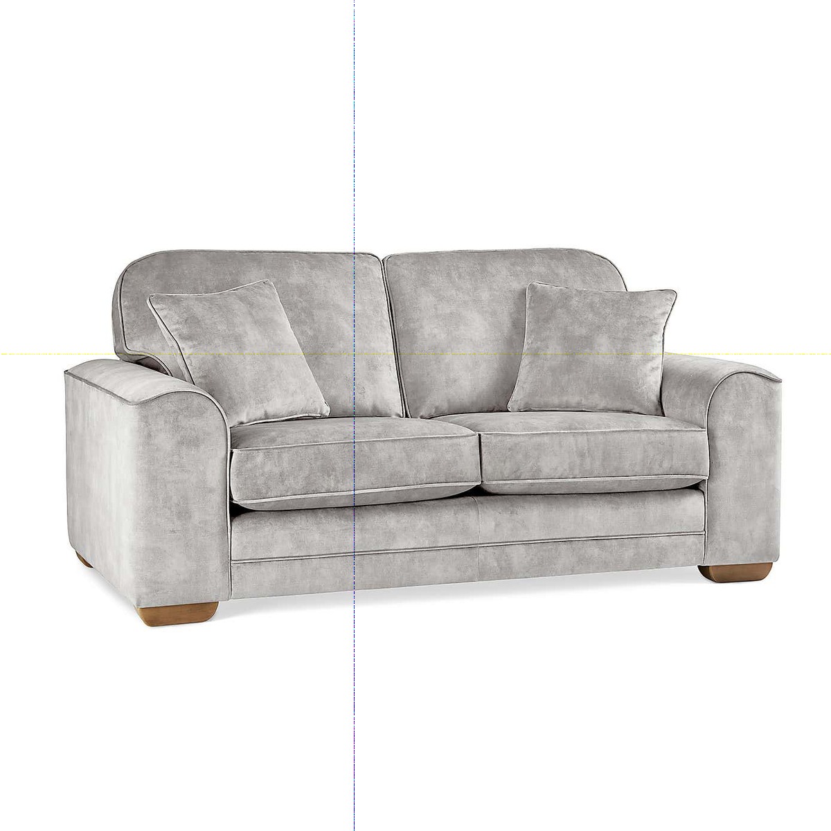 Morello Small Sofa Slub Velvet Slub Velvet Cement – image 3