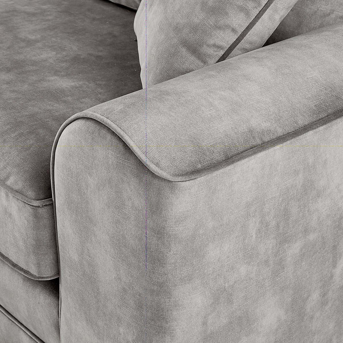 Morello Small Sofa Slub Velvet Slub Velvet Cement – image 7