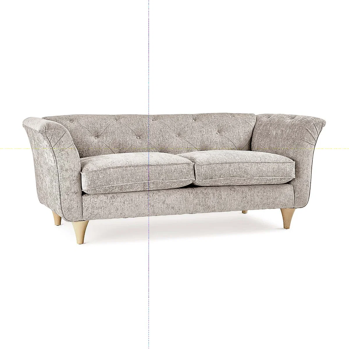 Jaipur Small Sofa Luxury Chenille Premium Chenille Navy – image 2