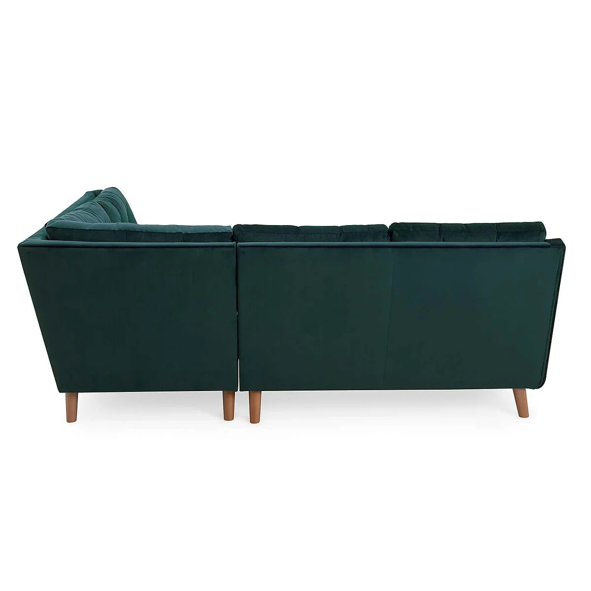 Halston Velvet Right Hand Corner Sofa Blue – image 3