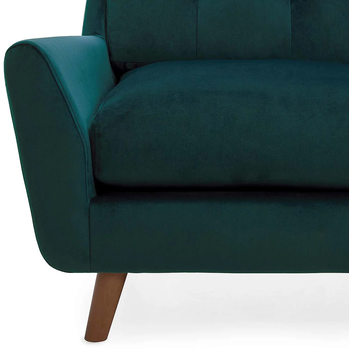 Halston Velvet Right Hand Corner Sofa Blue – image 4