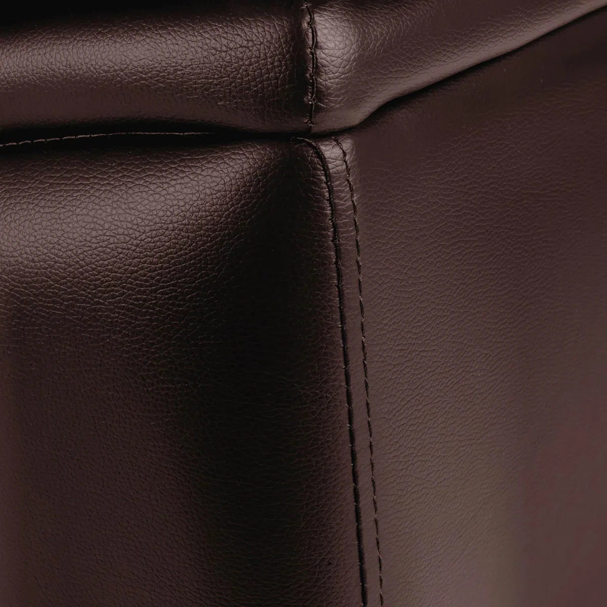 Texas 3 Seater Bonded Leather Sofa Black – image 3