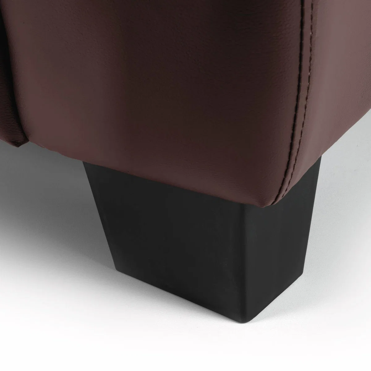Texas 3 Seater Bonded Leather Sofa Black – image 4