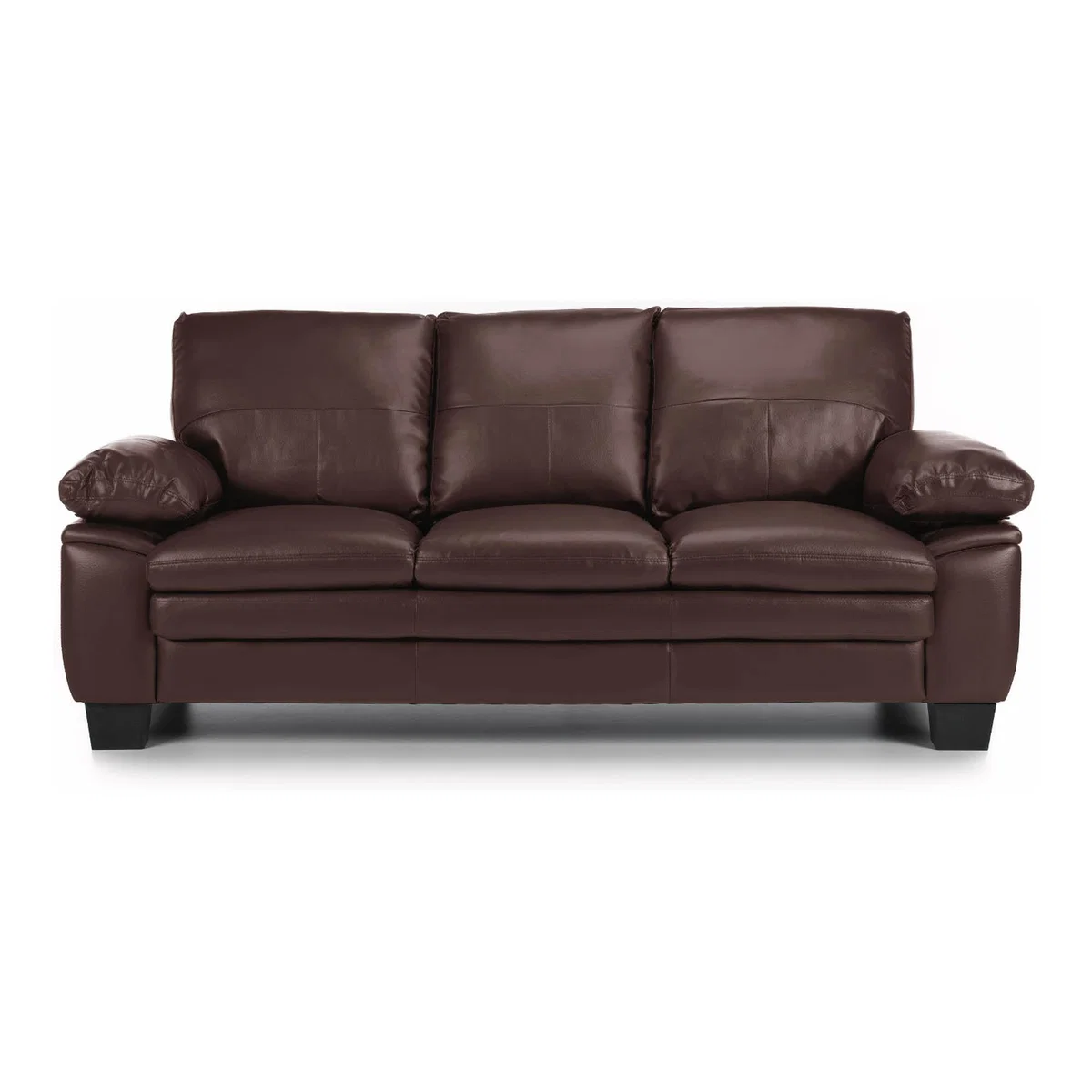 Texas 3 Seater Bonded Leather Sofa Black – image 9