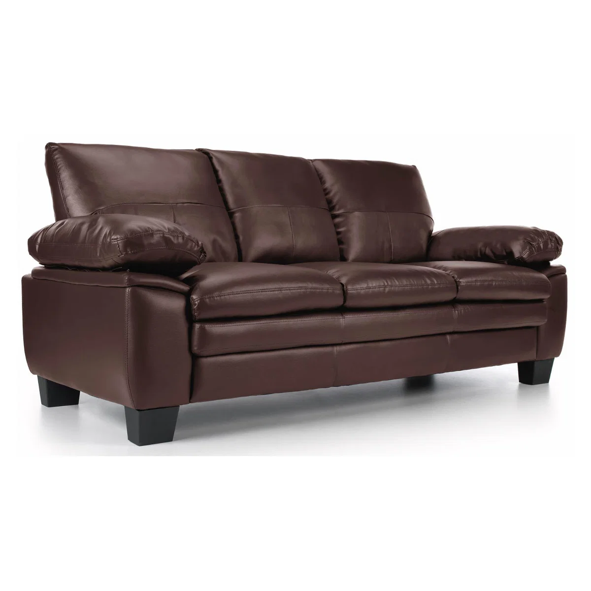 Texas 3 Seater Bonded Leather Sofa Black – image 10