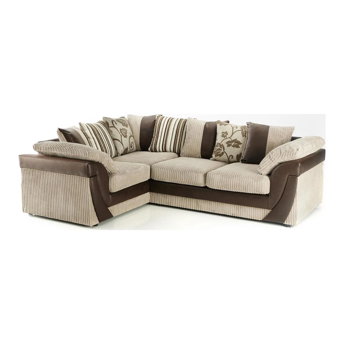 Lush Scatter Back Left Hand Corner Sofa Beige
