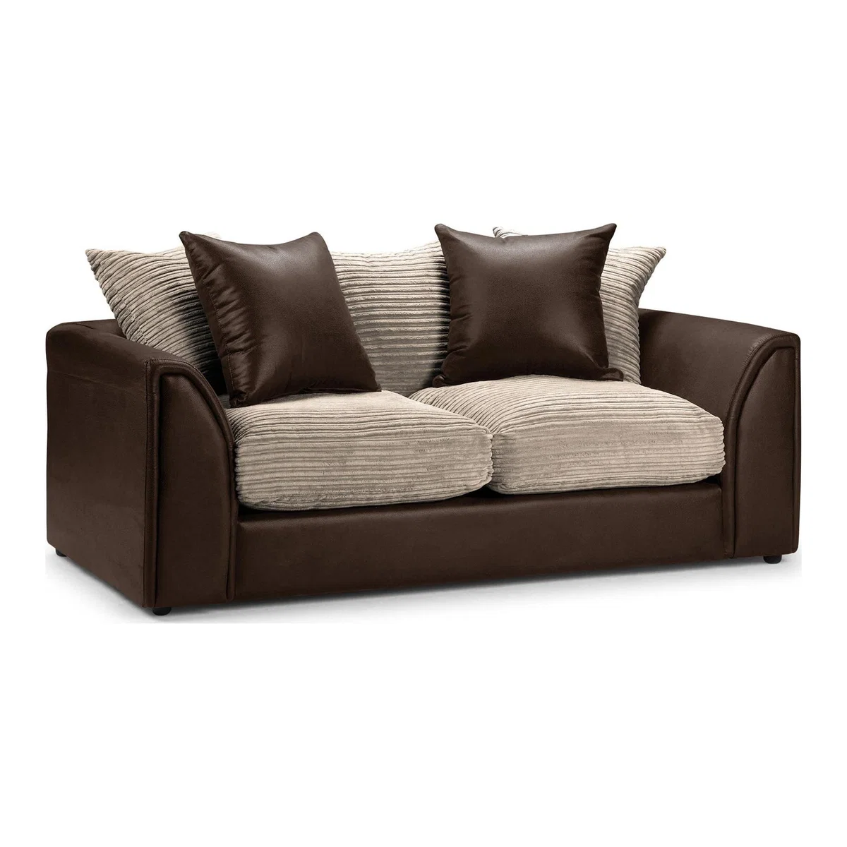 Byron Sofa Bed Brown Beige – image 1
