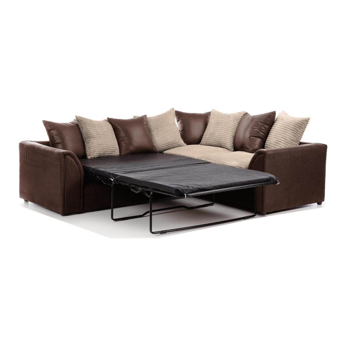 Byron Left Hand Corner Sofa Bed Black – image 2
