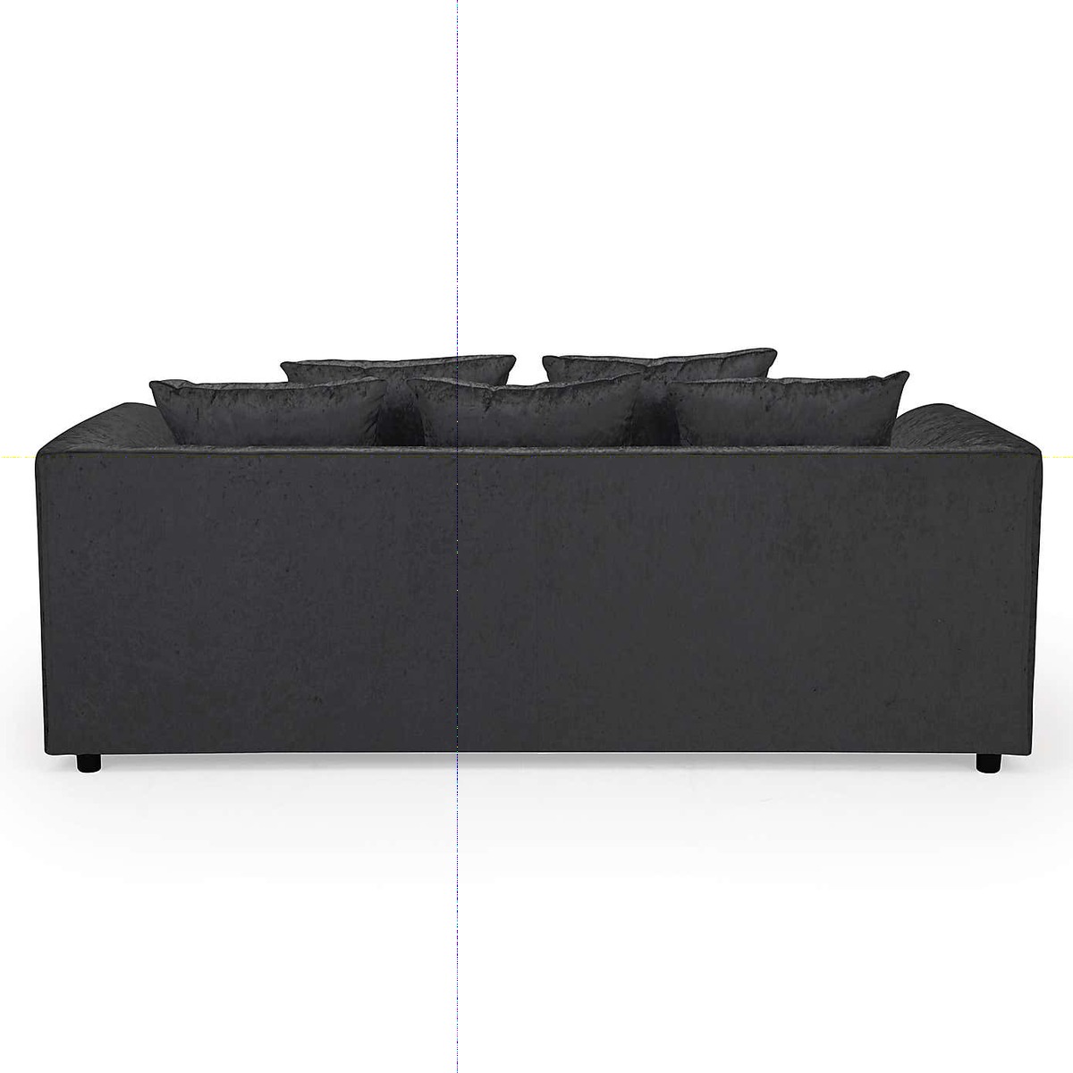 Michigan Crushed Velvet 3 Seater Sofa Beige – image 4