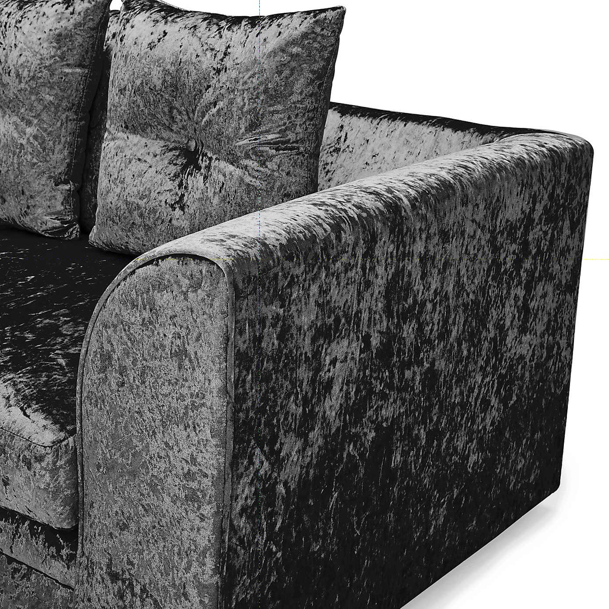 Michigan Crushed Velvet 3 Seater Sofa Beige – image 5