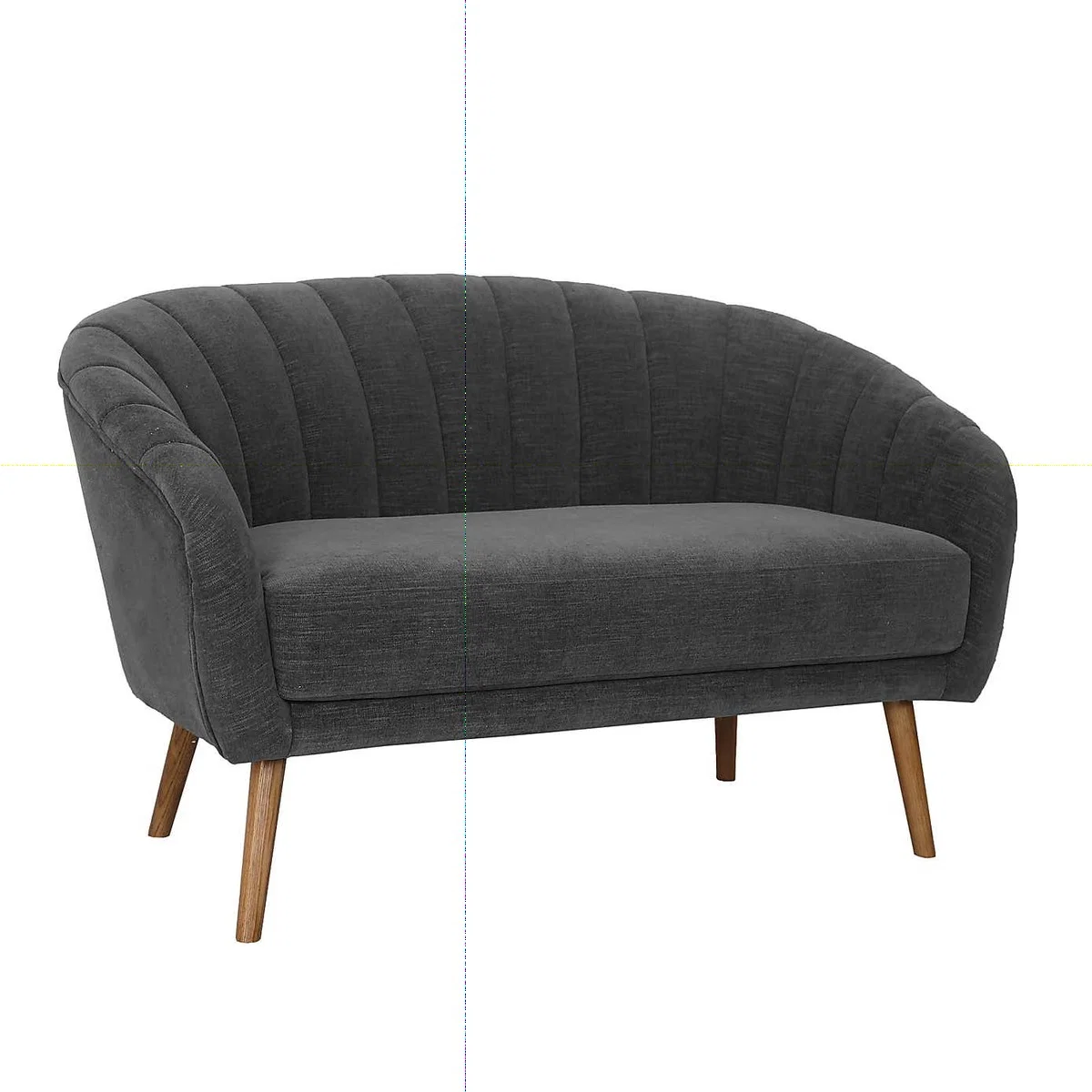 Romilly Chenille 2 Seater Sofa - Dark Grey Green – image 2