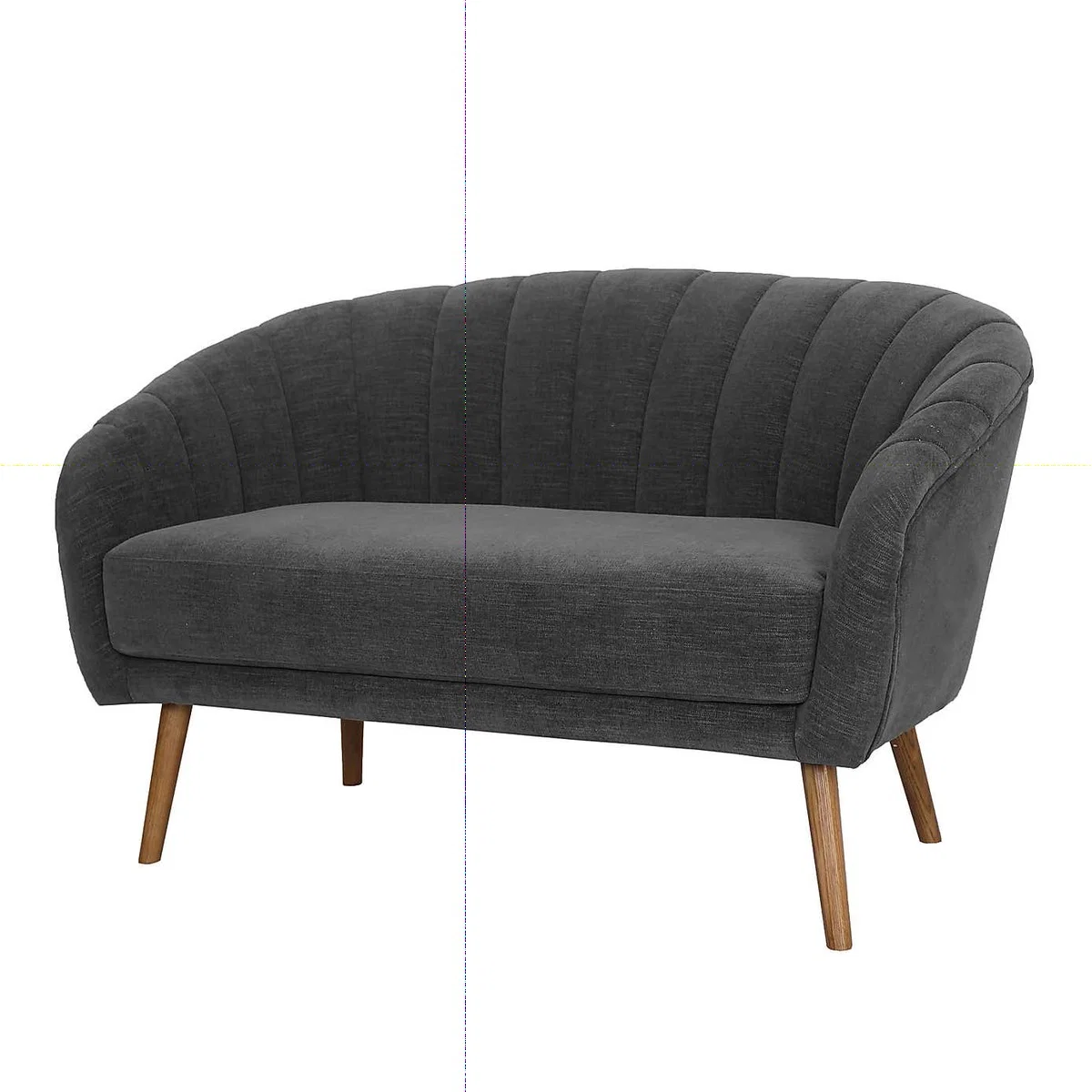 Romilly Chenille 2 Seater Sofa - Dark Grey Green – image 3