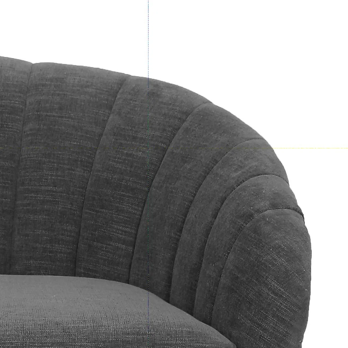 Romilly Chenille 2 Seater Sofa - Dark Grey Green – image 5