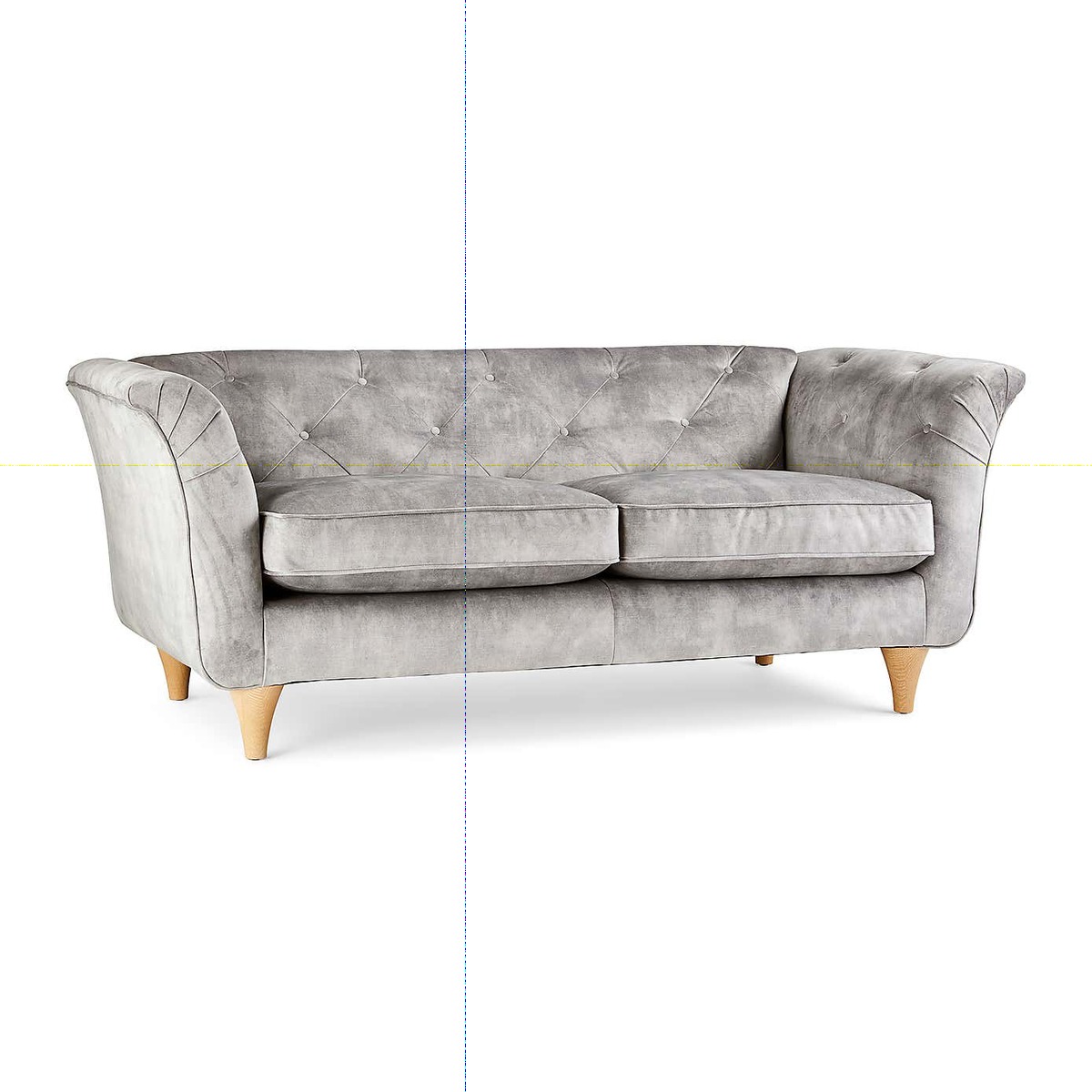 Jaipur Small Sofa Slub Velvet Slub Velvet Mustard – image 2
