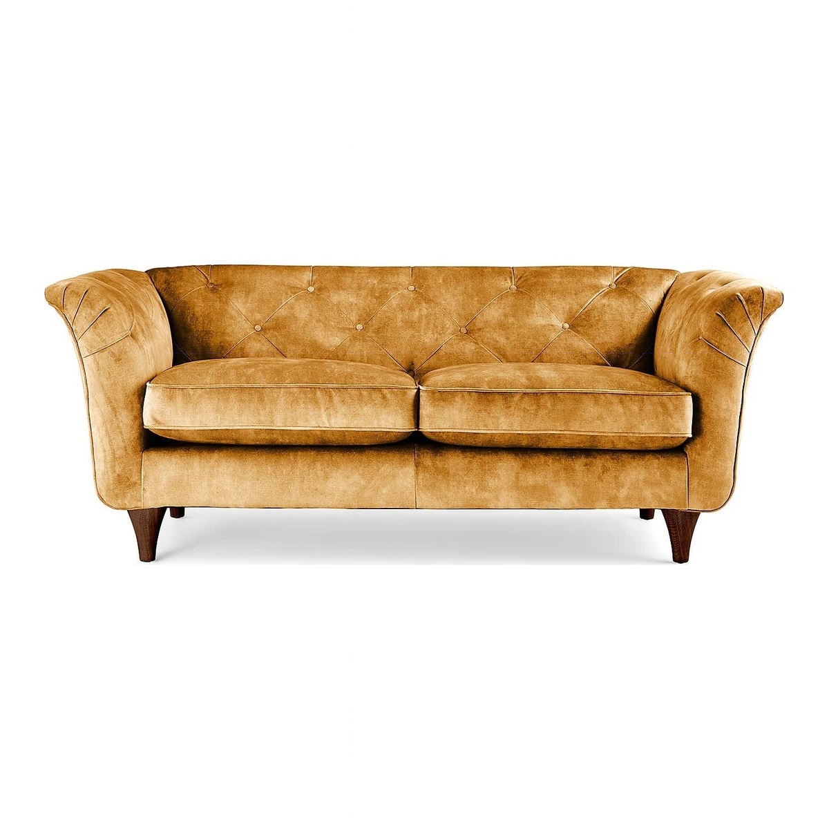 Jaipur Small Sofa Slub Velvet Slub Velvet Mustard – image 1