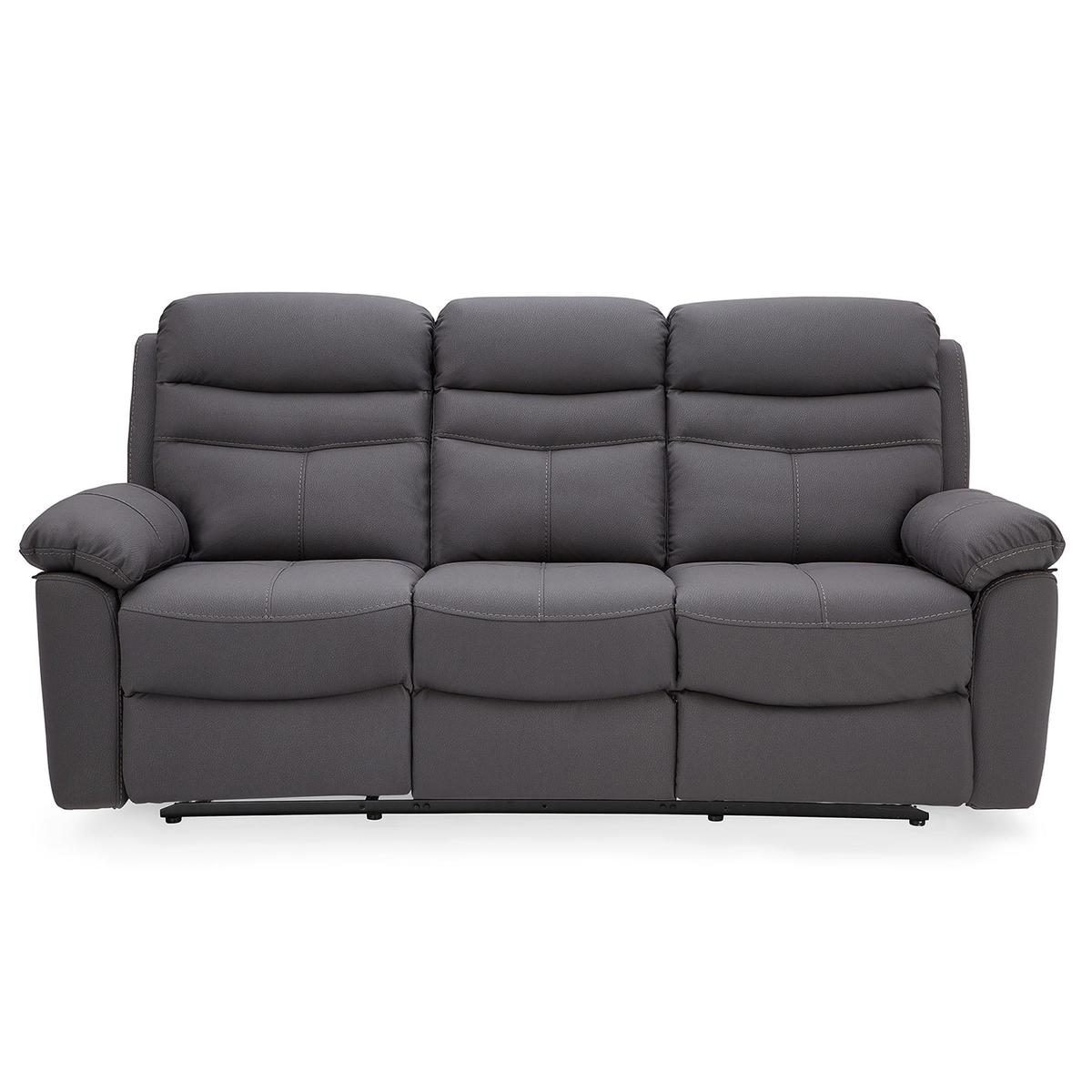 Conway Reclining 3 Seater Sofa Grey – image 3