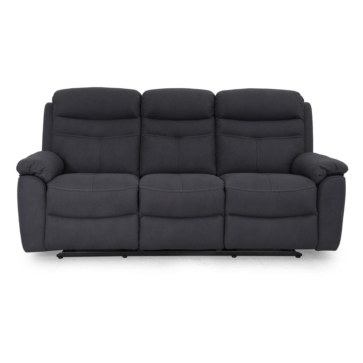 Conway Reclining 3 Seater Sofa Grey – image 9