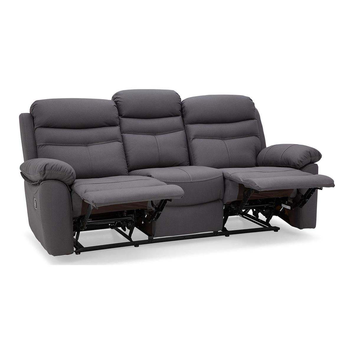 Conway Reclining 3 Seater Sofa Grey – image 2