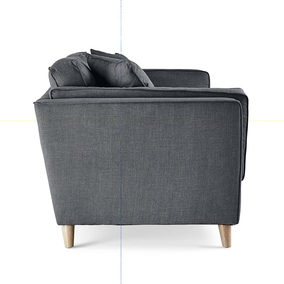 Arabella Medium Sofa Brushed Plain Fabric Brushed Plain Pewter – image 3