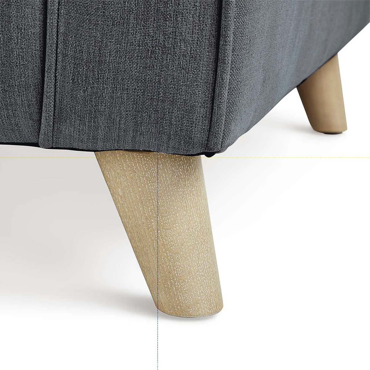 Arabella Medium Sofa Brushed Plain Fabric Brushed Plain Pewter – image 7
