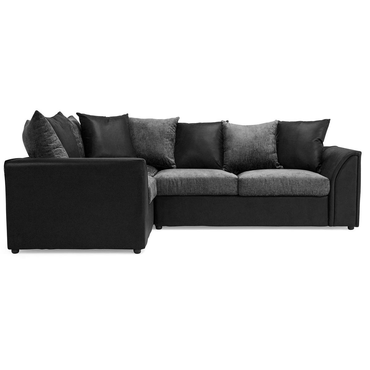 Denver Left Hand Corner Sofabed Black – image 4