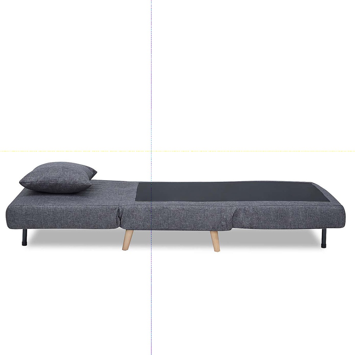 Macy Beach Fabric Sofa Bed Grey – image 10