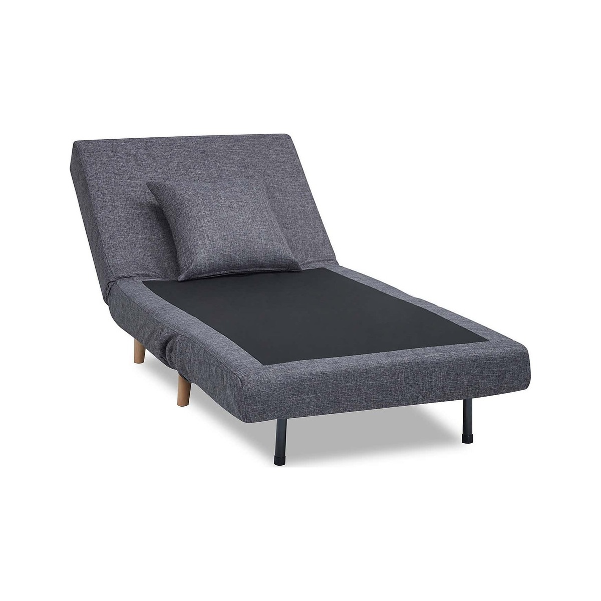 Macy Beach Fabric Sofa Bed Grey – image 2