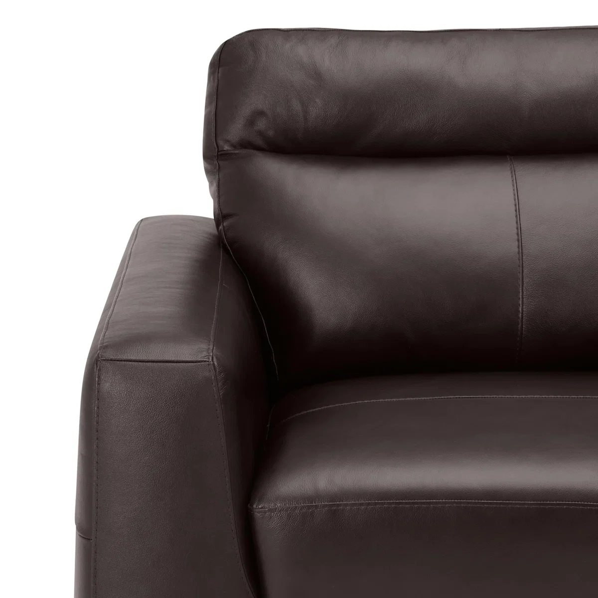 Roberto Leather Right Hand Corner Sofa - Chocolate Chocolate – image 5