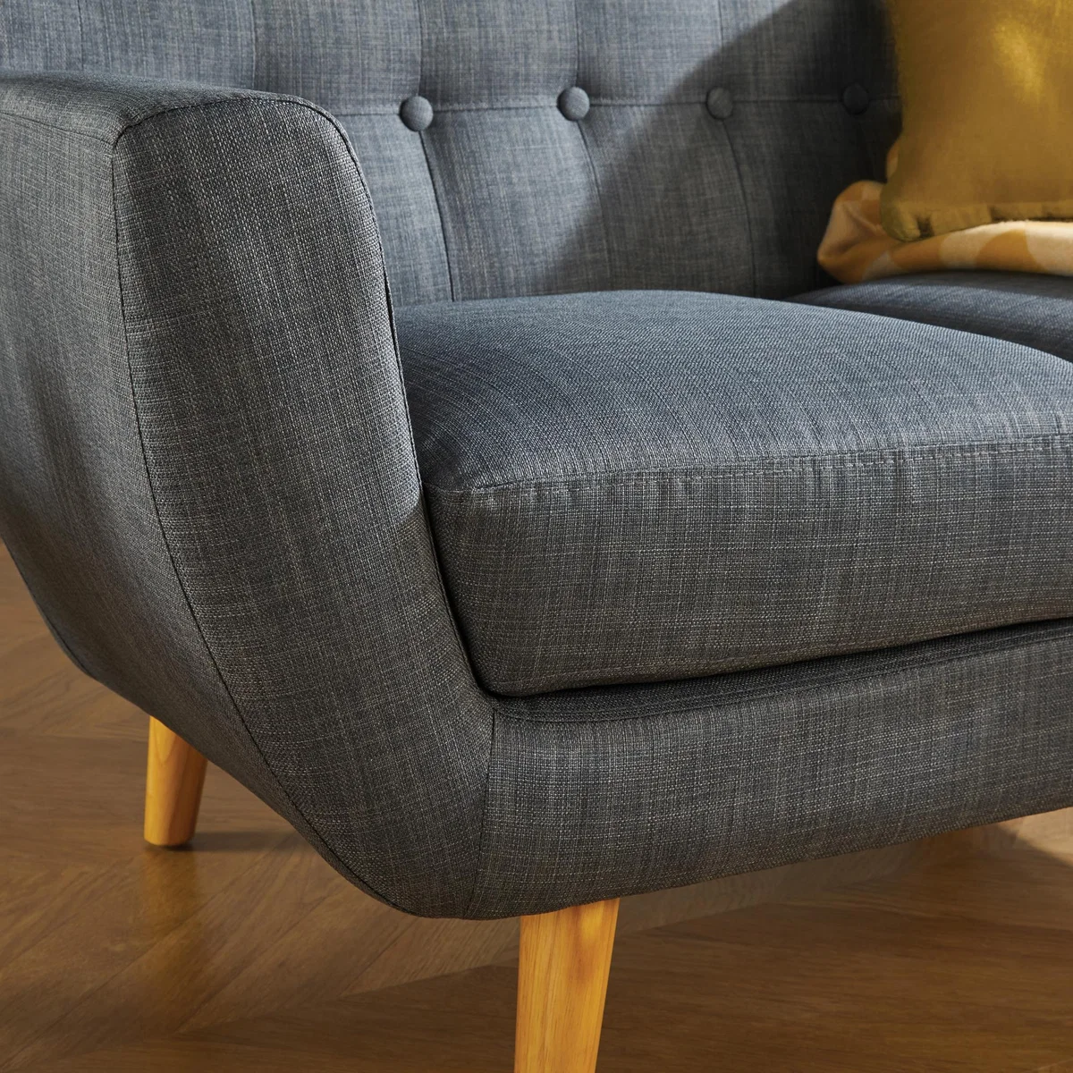 Loft Grey 2 Seater Sofa Grey – image 4