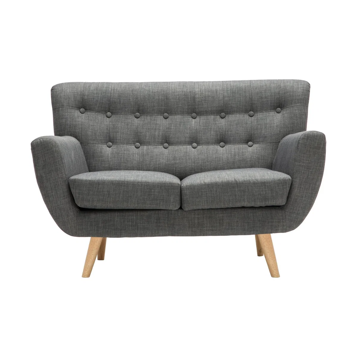Loft Grey 2 Seater Sofa Grey – image 2