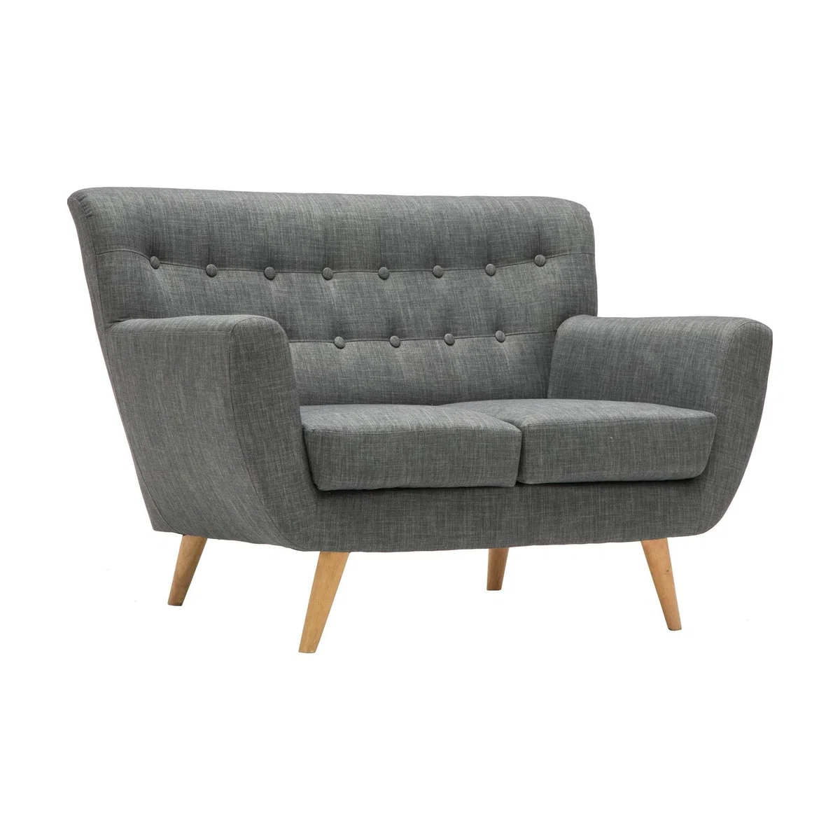 Loft Grey 2 Seater Sofa Grey – image 1