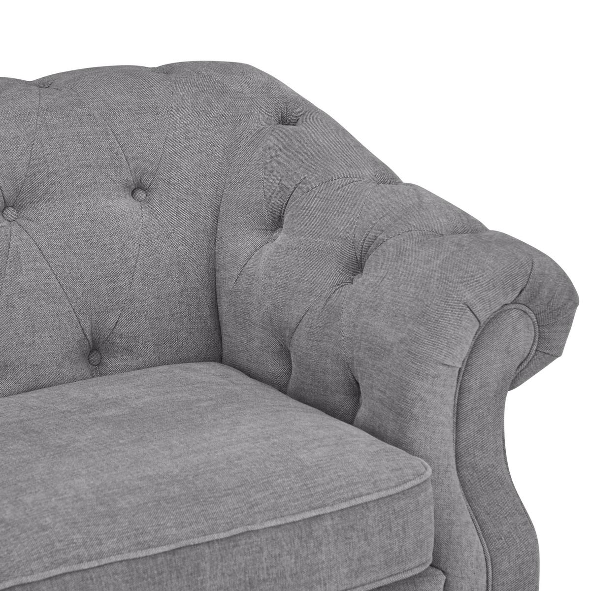 Aubrey Chesterfield 2 Seater Sofa Grey – image 6