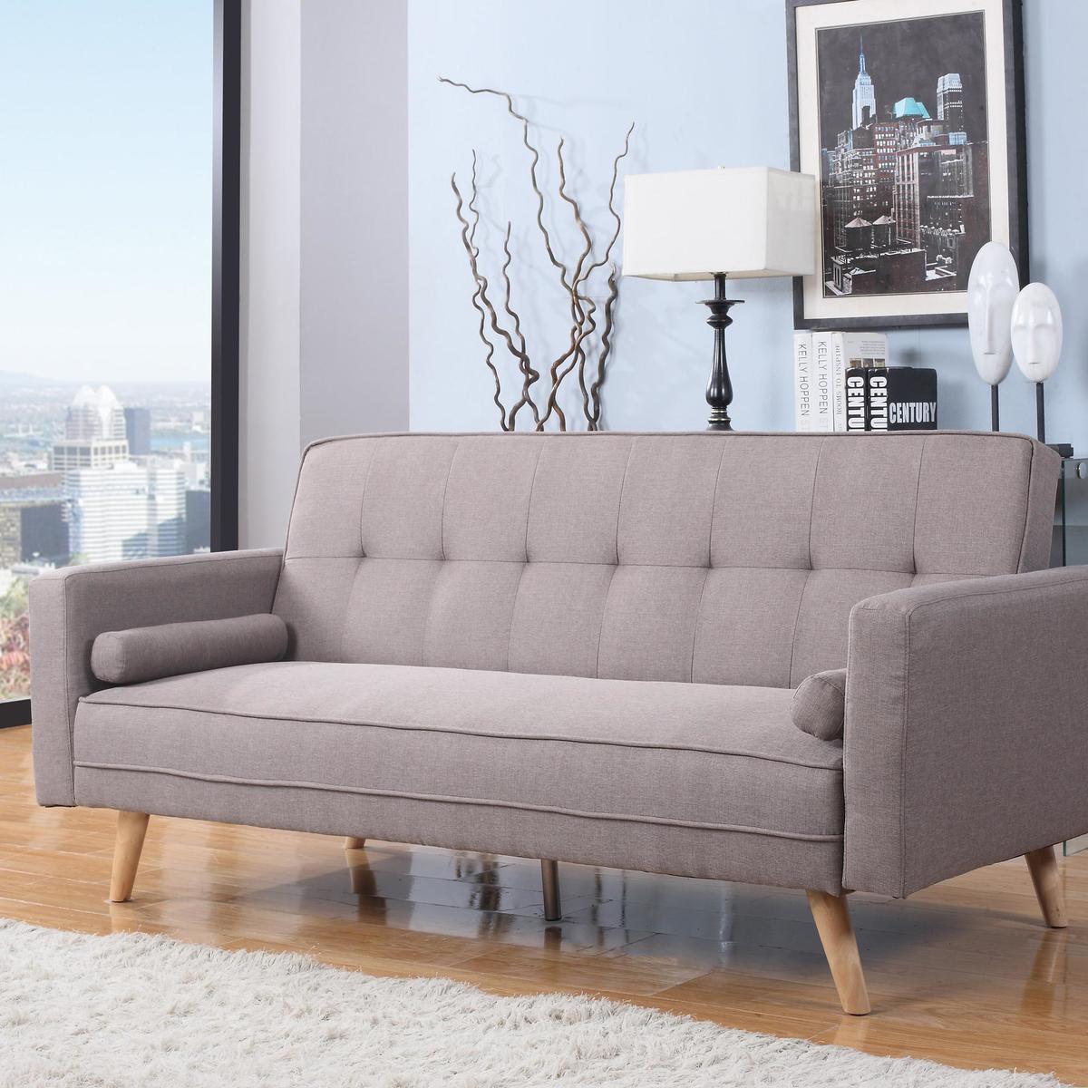 Ethan 3 Seater Sofa Bed Grey – image 3