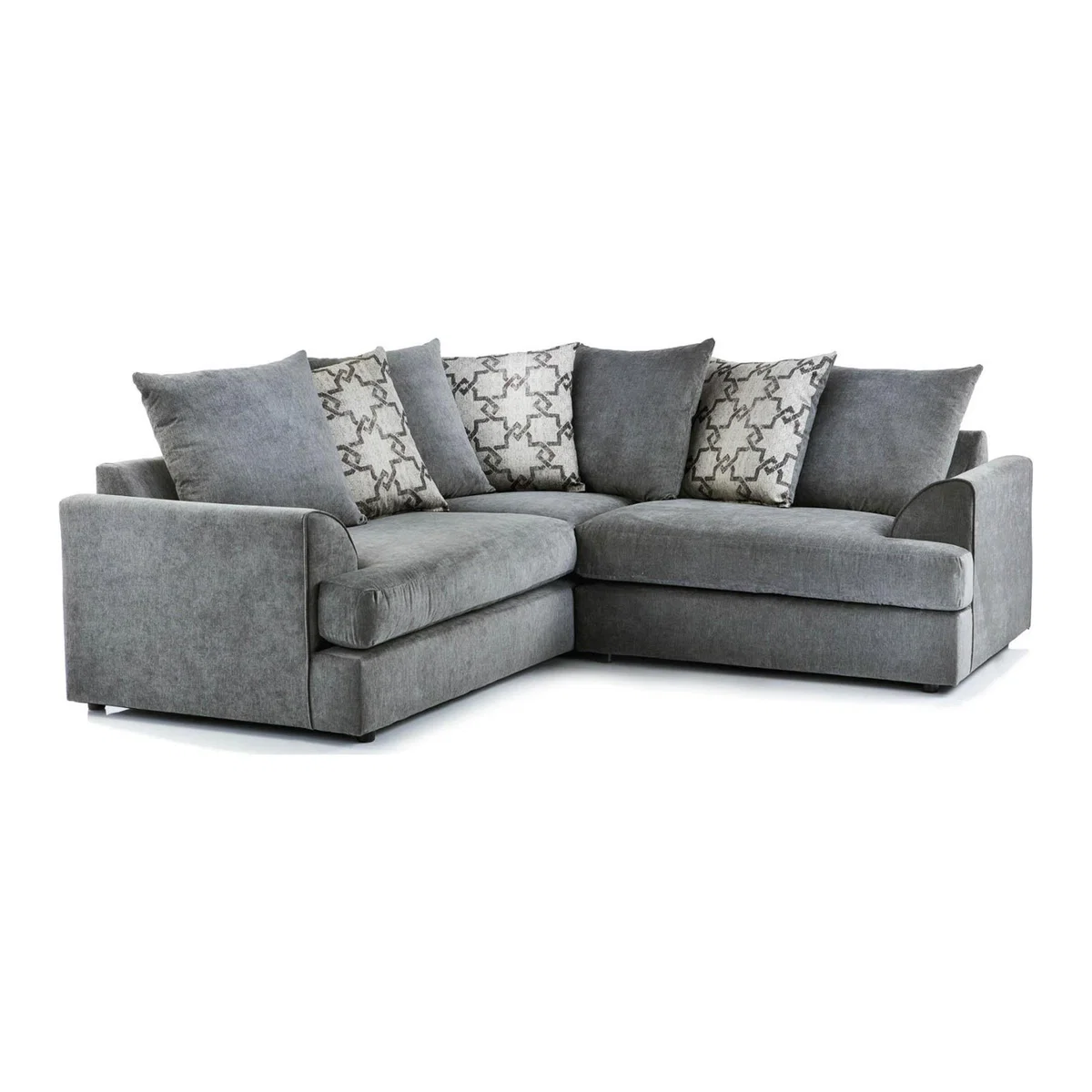 Washington Fabric Corner Sofa Grey