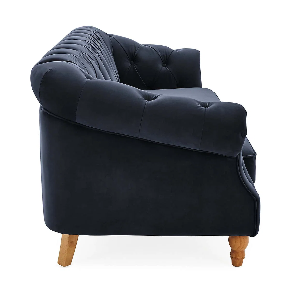 Aubrey Velvet 2 Seater Sofa Blue – image 4